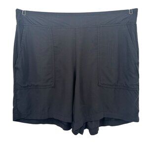 Wildfox Womens Large Shorts Black Lightweight Pull On Pockets Elastic Waist